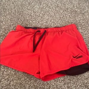 Nike shorts with built in spandex!